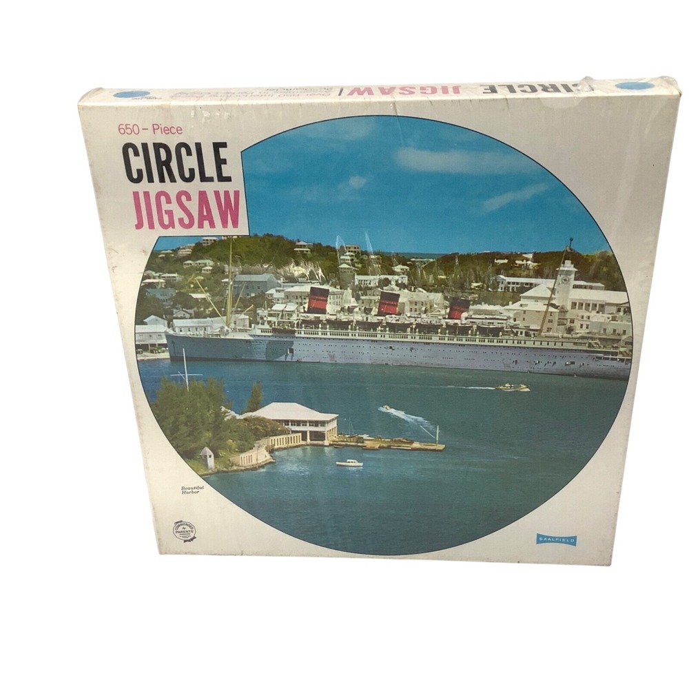 Saalfield‎ Circle Jigsaw Beautiful Harbor 650 Piece Puzzle Sealed Vintage NEW